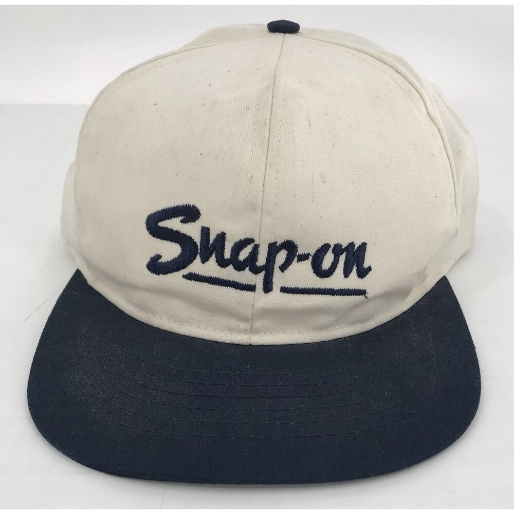 Vintage Snap-On Black Trucker Snap Back Swingster Hat Cap Unisex Adults USA Blue